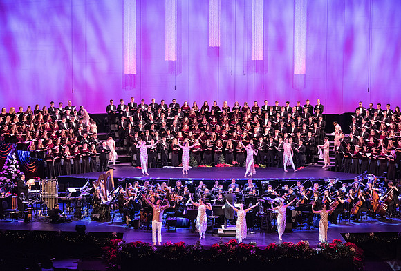 BYU-I choirs, orchestra, and dancers, along with Brian Stokes Mitchell, perform the 8th annual Christmas Concert, filling the room with the Christmas spirit. December 2018