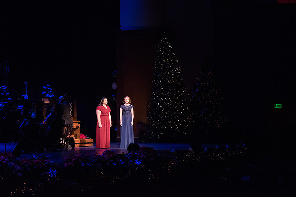 BYU-I choirs, orchestra, and dancers, along with Brian Stokes Mitchell, perform the 8th annual Christmas Concert, filling the room with the Christmas spirit. December 2018