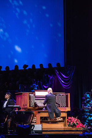 BYU-I choirs, orchestra, and dancers, along with Brian Stokes Mitchell, perform the 8th annual Christmas Concert, filling the room with the Christmas spirit. December 2018