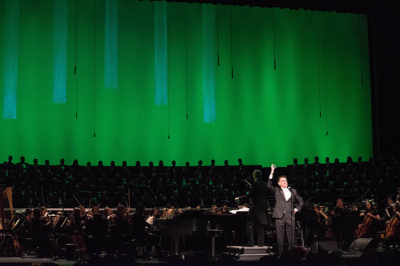 BYU-I choirs, orchestra, and dancers, along with Brian Stokes Mitchell, perform the 8th annual Christmas Concert, filling the room with the Christmas spirit. December 2018