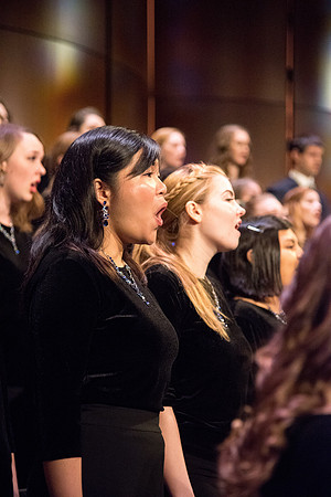 Men and women combined choir