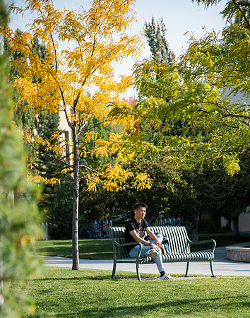 Changing leaves on trees around campus during the fall 2021 semester.