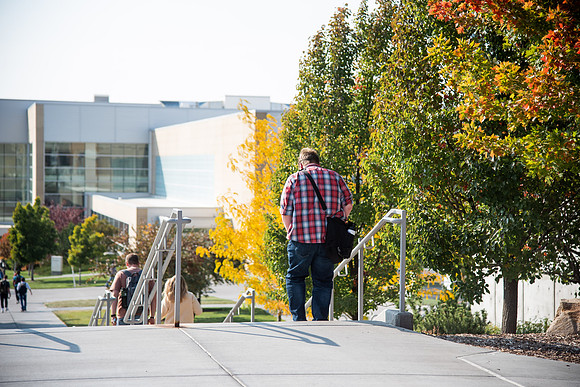 Changing leaves on trees around campus during the fall 2021 semester.