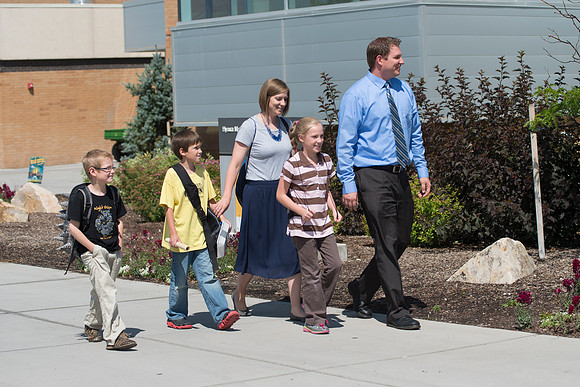 Family between classes.