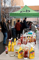 Power to Become council gives away free hotdogs to students to help get them excited to go to the P2B event.
