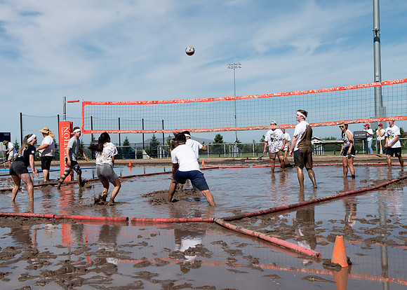 Rec-Fest Sring 2022, includes Mud Volleyball, Color Run, Ropes Course, Food, Climbing Wall and Games.