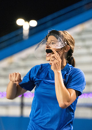 Students participated in the activities Fitness Kick Off in the stadium.