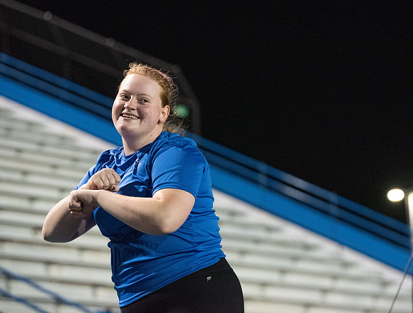 Students participated in the activities Fitness Kick Off in the stadium.