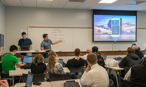 Computer Information students presentations.
