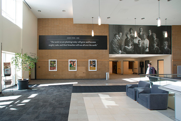 Legacy Hall in the Manwaring Center received some additional art work creating a lasting tribute to the ongoing Sprit of Ricks here at BYU-Idaho.  Two new show cases were added to Legacy Hall to pay t