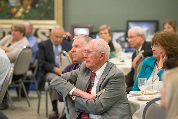 Emeritus Breakfast, Nov 2018, BYU-Idaho Alumni Award of excellence was awarded to Jon Beesley.