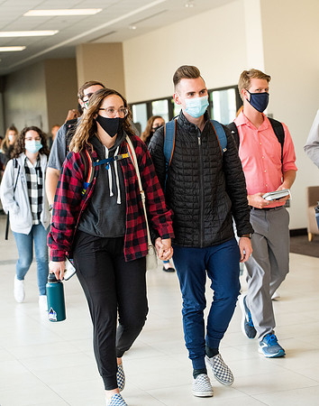 Students gather for BYU-Idaho devotional in the fall 2021 semester.