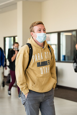 Students gather for BYU-Idaho devotional in the fall 2021 semester.
