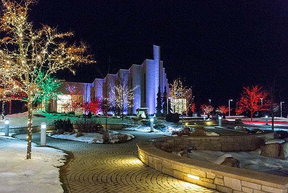 Christmas Lights and the Taylor Building. Dec 2018