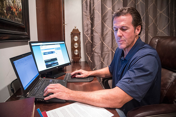 Promotional photos for Online Learning to help in recruiting new instructors. Model: Sean Robertson