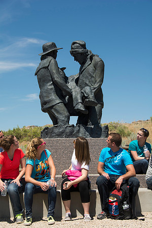 Martin's Cove, a place of refuge for handcart pioneers who were caught in an early winter storm en-route to Salt Lake City, UT.