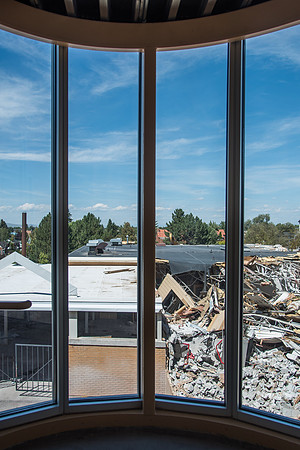 BYU-Idaho Kirkham building demolition. Summer Term