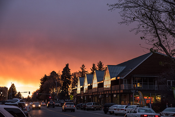 Sunset down W 2nd S. November 2018