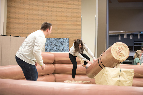 New and returning student came out for I-Night, playing games, contests, and activities.