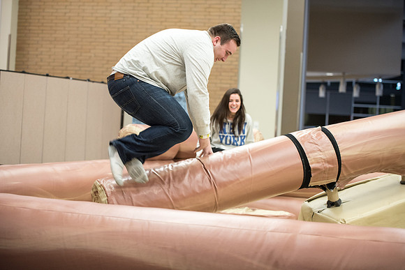 New and returning student came out for I-Night, playing games, contests, and activities.