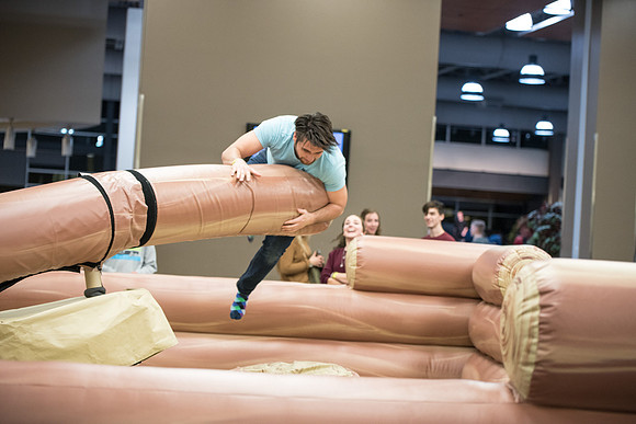 New and returning student came out for I-Night, playing games, contests, and activities.