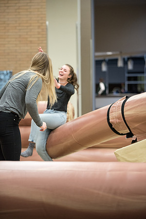 New and returning student came out for I-Night, playing games, contests, and activities.