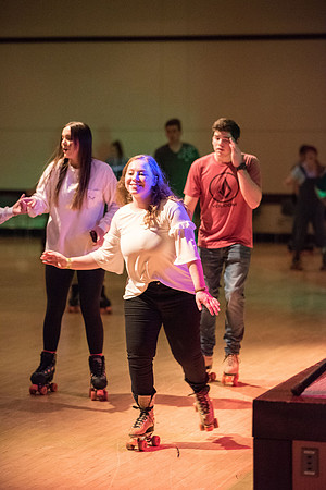 New and returning student came out for I-Night, playing games, contests, and activities.