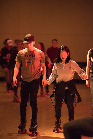 New and returning student came out for I-Night, playing games, contests, and activities.