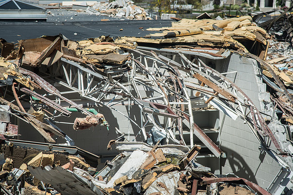 BYU-Idaho Kirkham building demolition. Summer Term