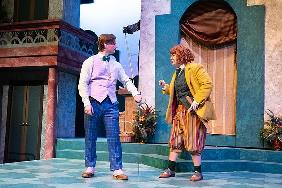 Dress rehearsal for Theater production, Comedy of Errors.