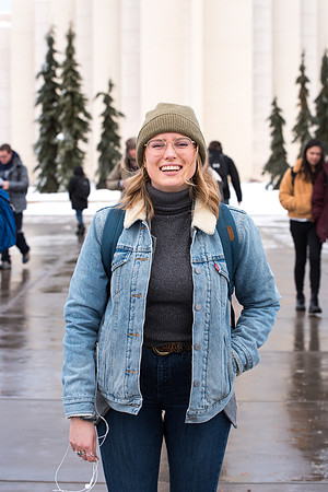 Students on the first day of Winter Semester 2019.
