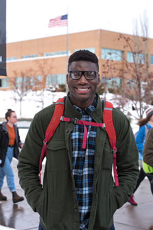 Students on the first day of Winter Semester 2019.