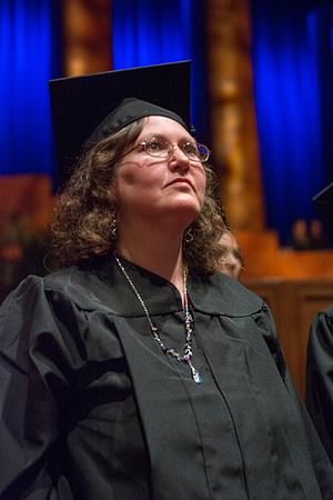 Students show their appreciation to those who supported them throughout their education at the commencement ceremony. Photo by Ryan Chase