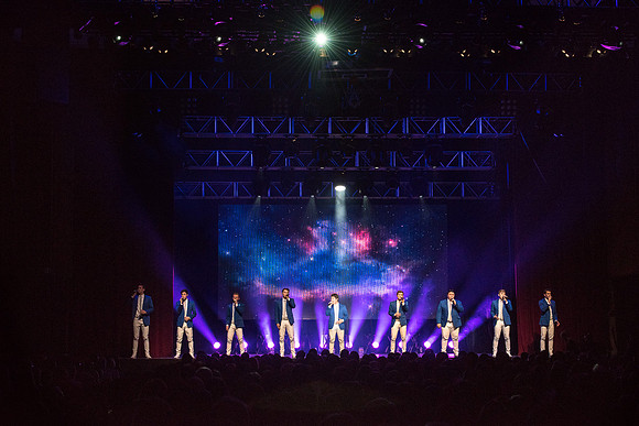 BYU Vocal Point sang their hearts out on stage to an excited and enthusiastic crowd of fans. January 2019
