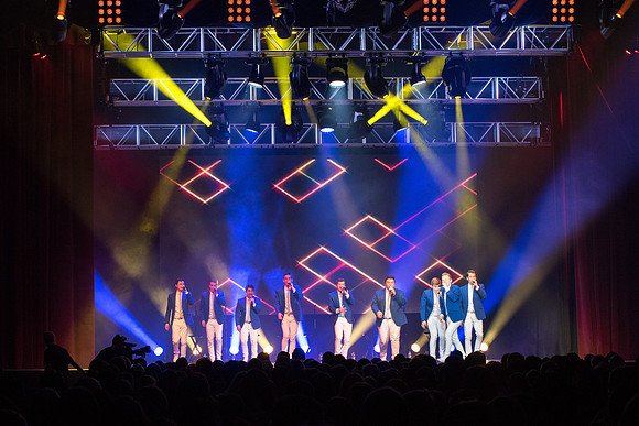 Vocal Point, a popular male a cappella group from BYU, entertains audiences throughout the world with their stunning, high-energy performances and elaborate, cinematographic music videos.