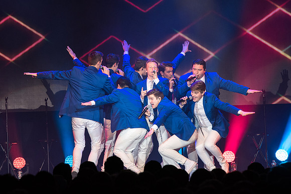 Vocal Point, a popular male a cappella group from BYU, entertains audiences throughout the world with their stunning, high-energy performances and elaborate, cinematographic music videos.