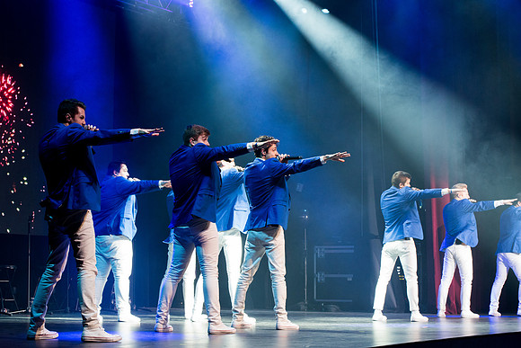 Vocal Point, a popular male a cappella group from BYU, entertains audiences throughout the world with their stunning, high-energy performances and elaborate, cinematographic music videos.