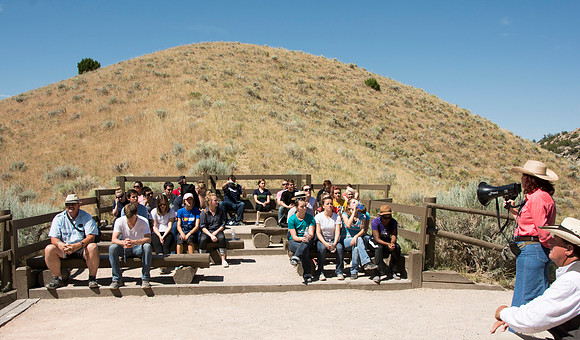 Martin's Cove, a place of refuge for handcart pioneers who were caught in an early winter storm en-route to Salt Lake City, UT.