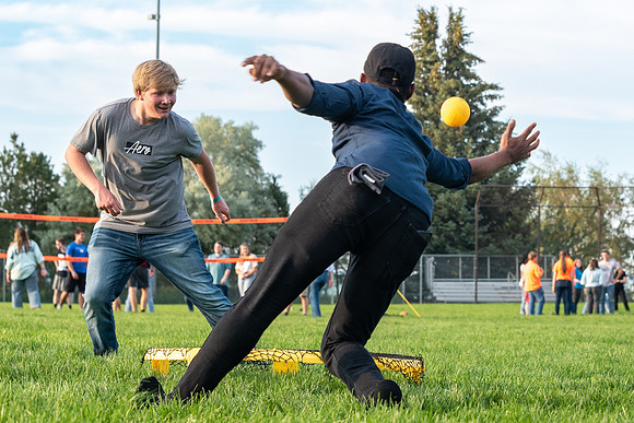Students at the Summer BBQ.