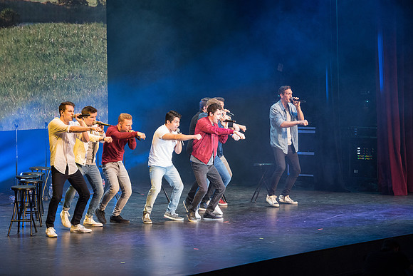 BYU Vocal Point sang their hearts out on stage to an excited and enthusiastic crowd of fans. January 2019