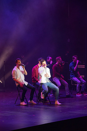 BYU Vocal Point sang their hearts out on stage to an excited and enthusiastic crowd of fans. January 2019