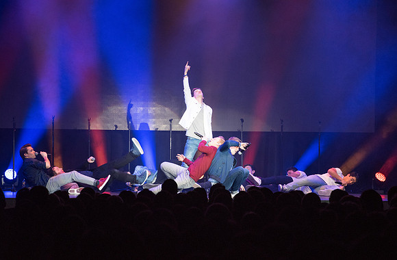 BYU Vocal Point sang their hearts out on stage to an excited and enthusiastic crowd of fans. January 2019