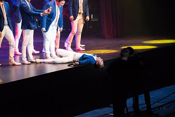 BYU Vocal Point sang their hearts out on stage to an excited and enthusiastic crowd of fans. January 2019