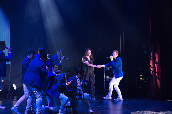 BYU Vocal Point sang their hearts out on stage to an excited and enthusiastic crowd of fans. January 2019