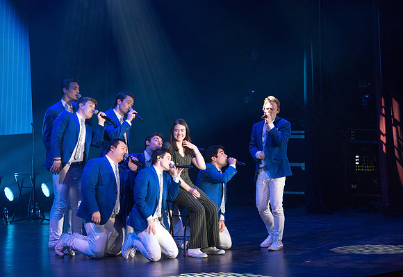 BYU Vocal Point sang their hearts out on stage to an excited and enthusiastic crowd of fans. January 2019