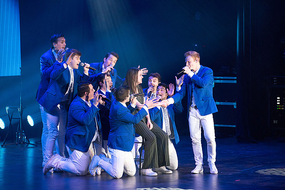 BYU Vocal Point sang their hearts out on stage to an excited and enthusiastic crowd of fans. January 2019