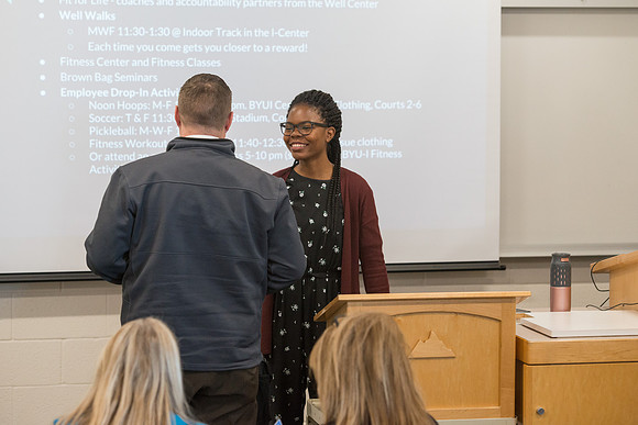 Employees from across campus gather to learn at the fifth annual conference. "Developing attitudes and skills that will help us become better employees of BYU-Idaho and better disciples of Jesus Chris