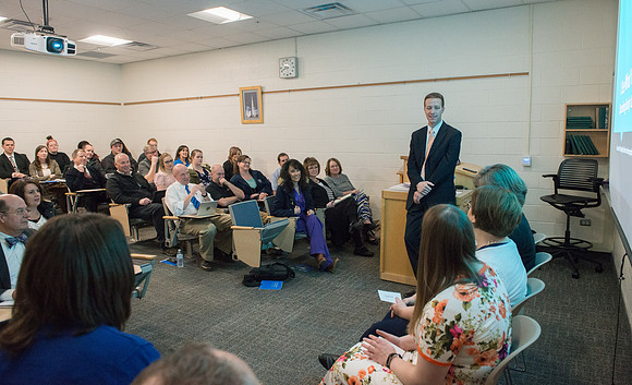 Employees from across campus gather to learn at the fifth annual conference. "Developing attitudes and skills that will help us become better employees of BYU-Idaho and better disciples of Jesus Chris