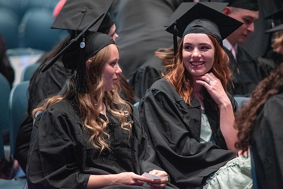 Graduates during convocation for the College of Performing and Visual Arts.