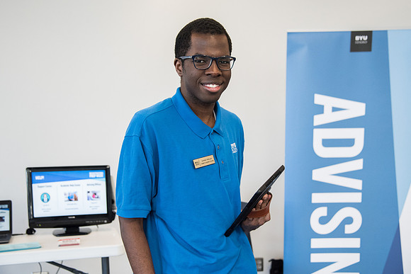 BYU-Idaho Career Advising Booth. Winter Semester